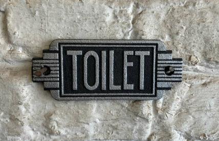 Art Deco Toilet sign